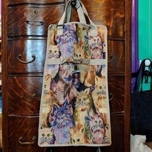 Cat Carpet Style Bag on Wheels